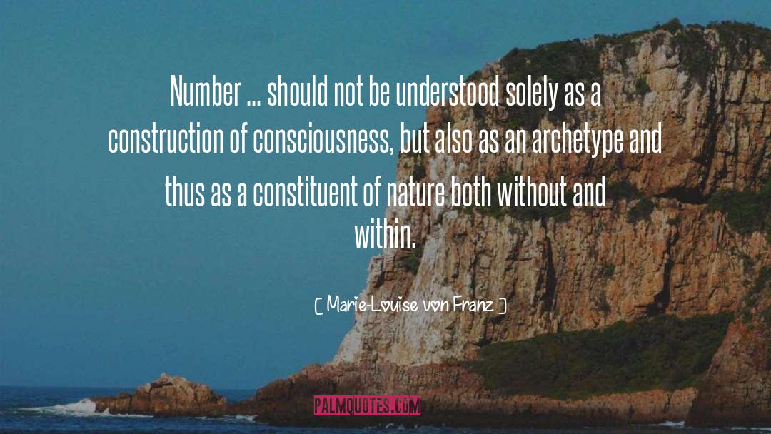 Marie-Louise Von Franz Quotes: Number ... should not be