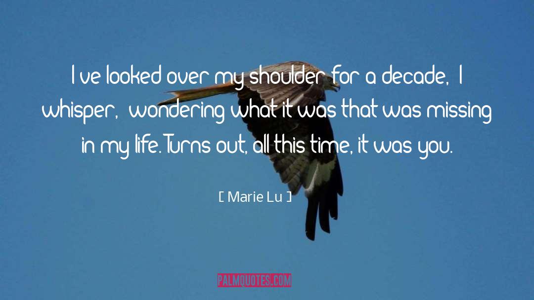 Marie Lu Quotes: I've looked over my shoulder