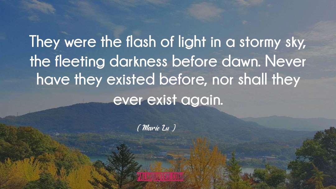 Marie Lu Quotes: They were the flash of