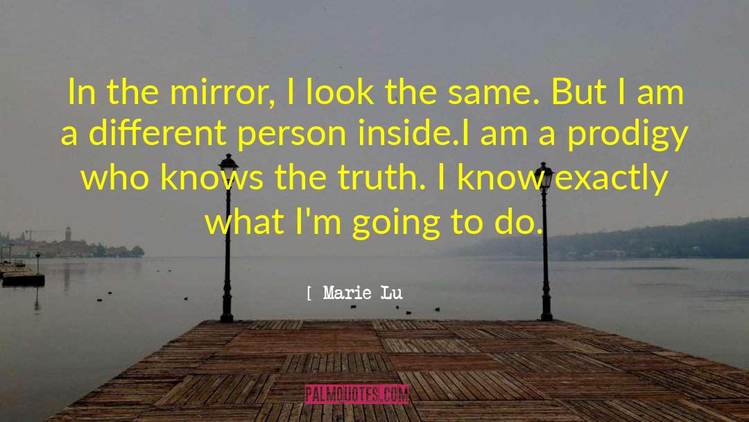 Marie Lu Quotes: In the mirror, I look