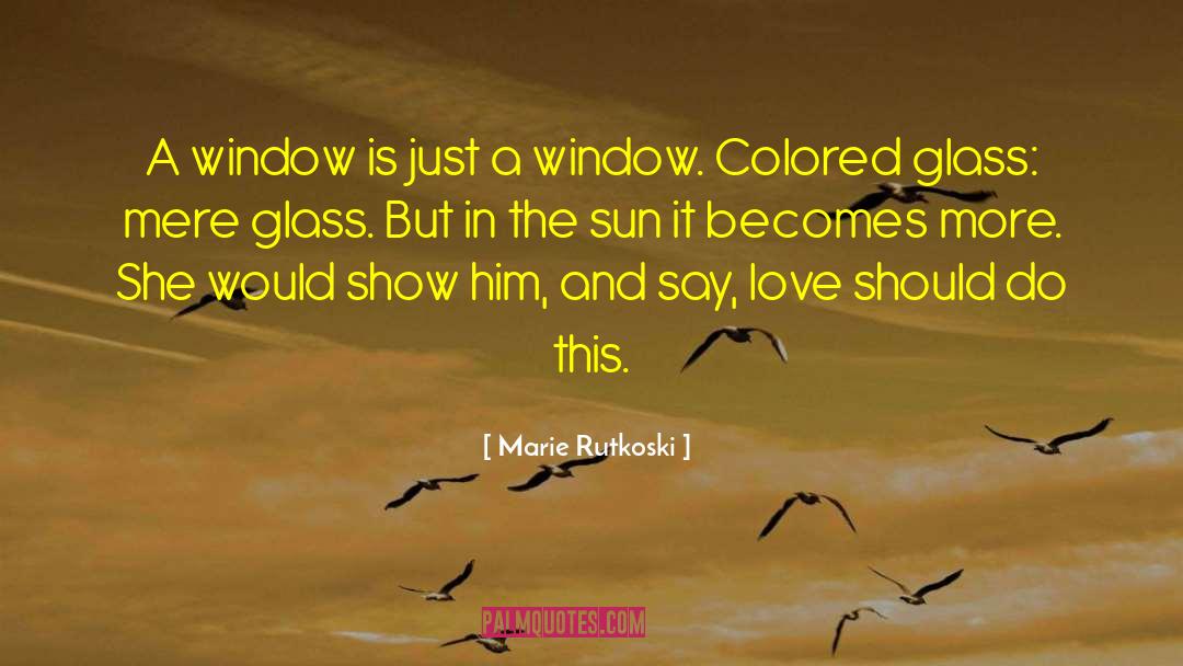 Marie Rutkoski Quotes: A window is just a