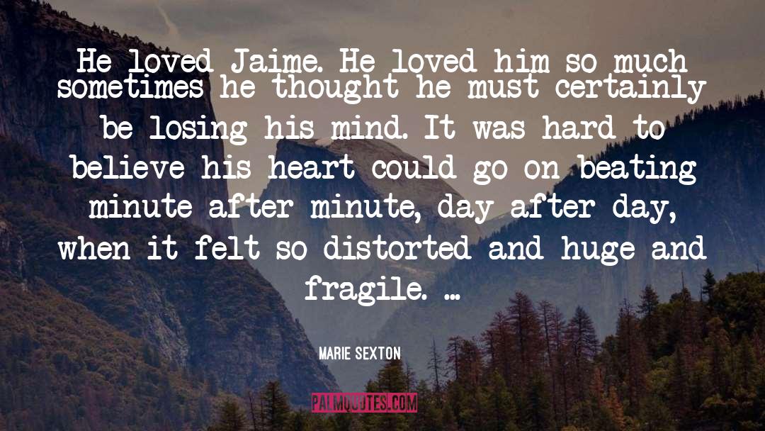 Marie Sexton Quotes: He loved Jaime. He loved