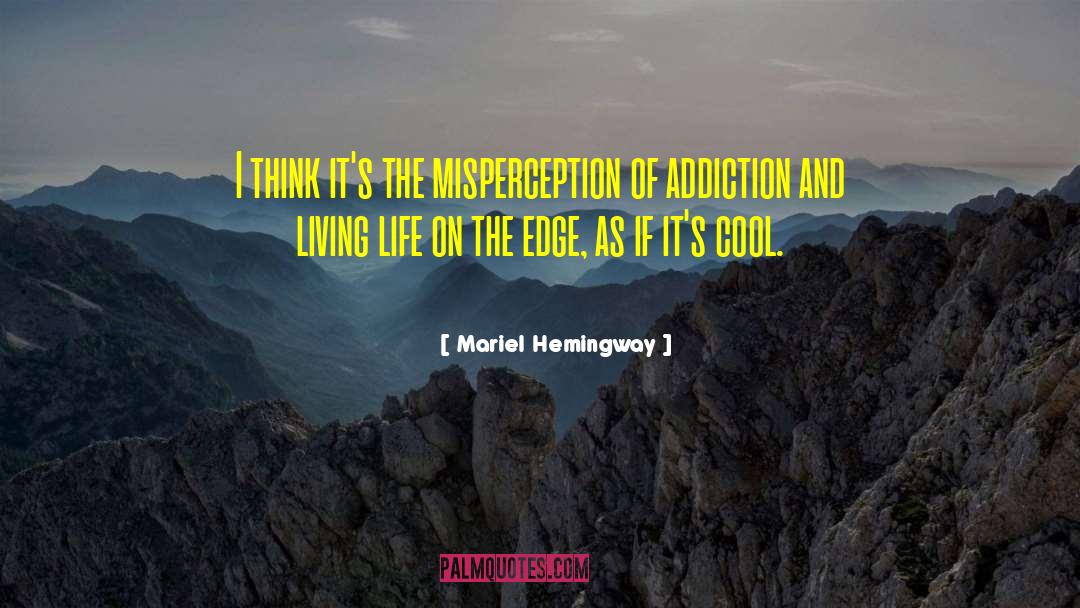 Mariel Hemingway Quotes: I think it's the misperception