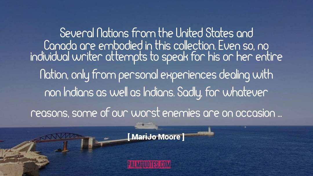 MariJo Moore Quotes: Several Nations from the United