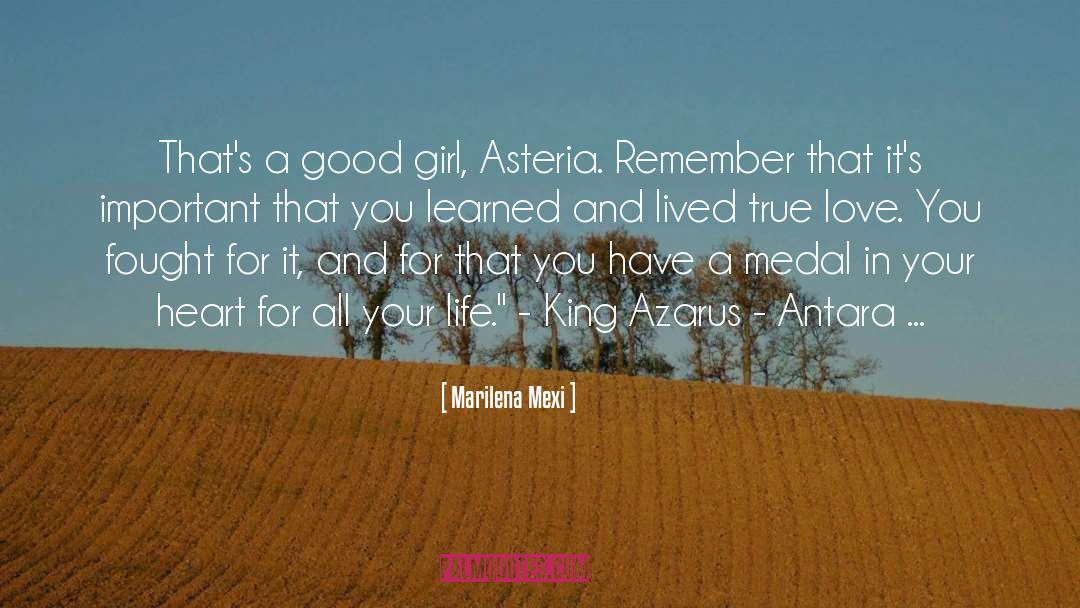 Marilena Mexi Quotes: That's a good girl, Asteria.