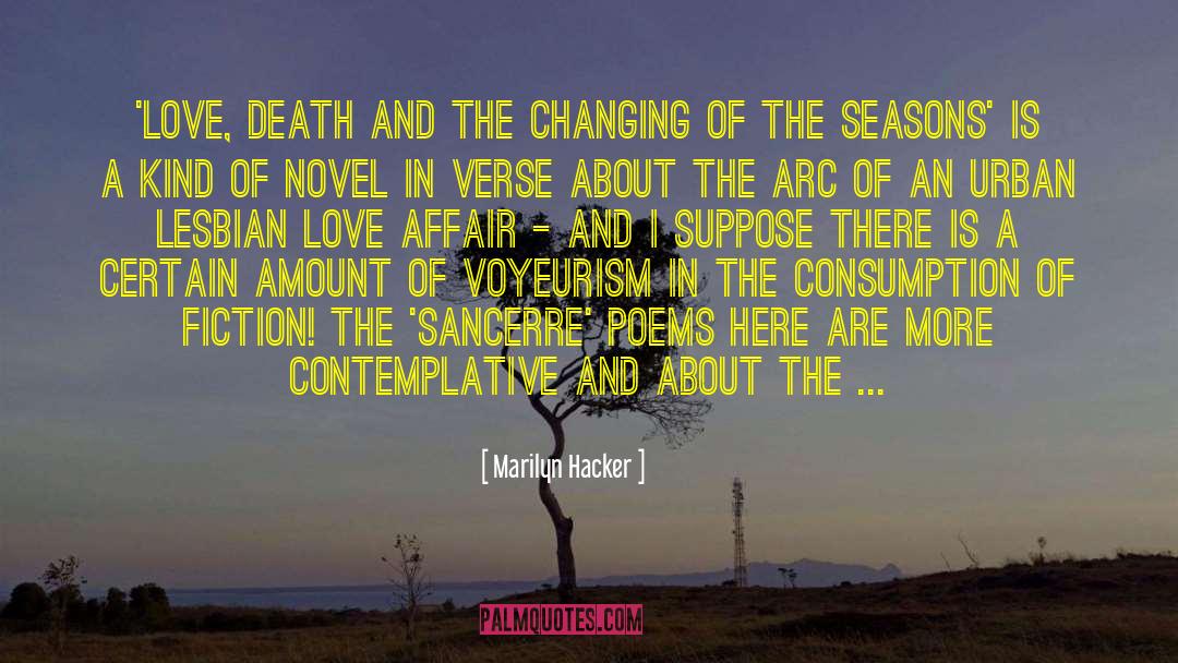 Marilyn Hacker Quotes: 'Love, Death and the Changing