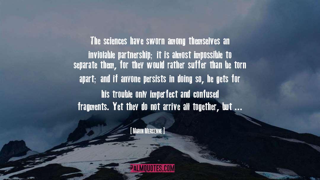 Marin Mersenne Quotes: The sciences have sworn among