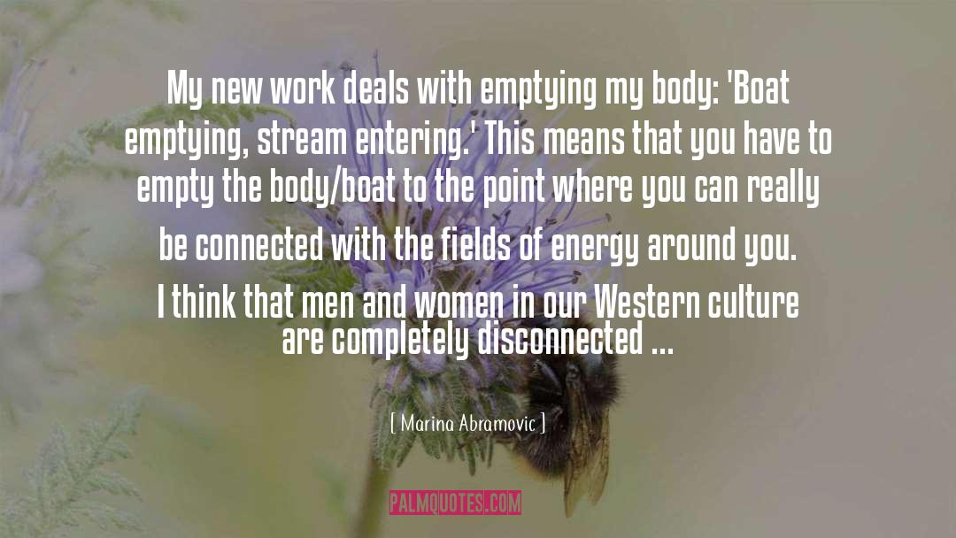Marina Abramovic Quotes: My new work deals with
