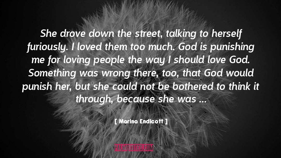 Marina Endicott Quotes: She drove down the street,