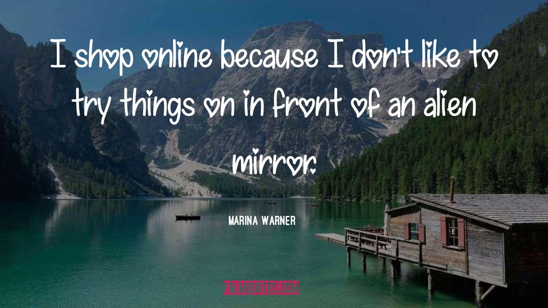 Marina Warner Quotes: I shop online because I
