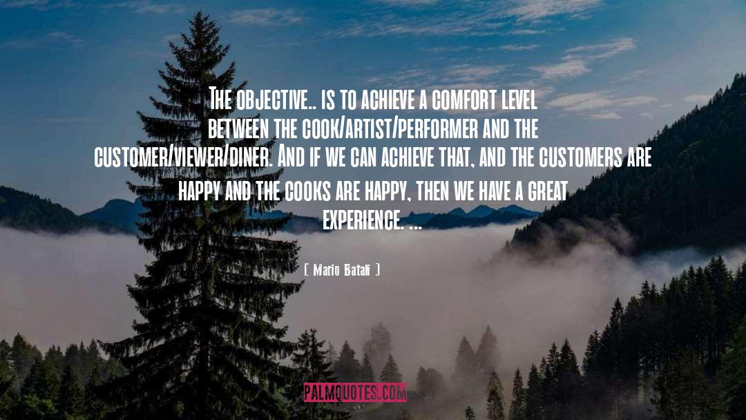 Mario Batali Quotes: The objective.. is to achieve