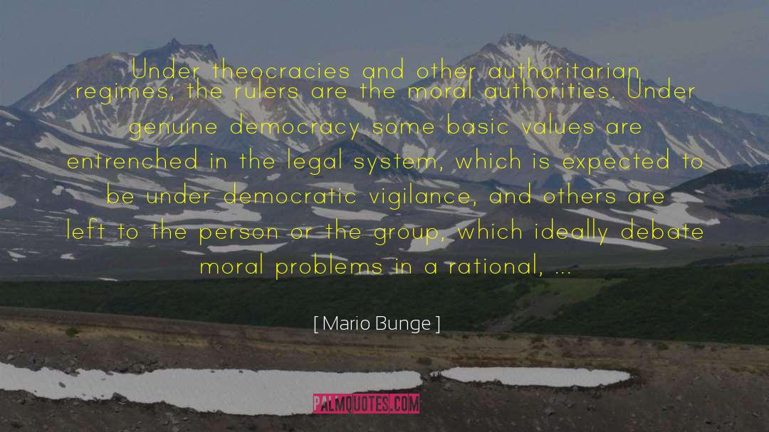 Mario Bunge Quotes: Under theocracies and other authoritarian