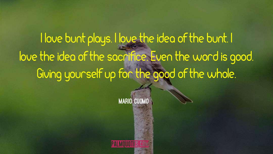 Mario Cuomo Quotes: I love bunt plays. I