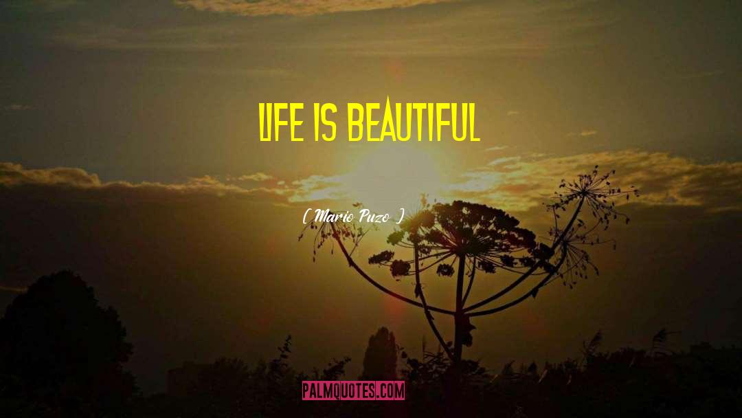 Mario Puzo Quotes: Life is Beautiful