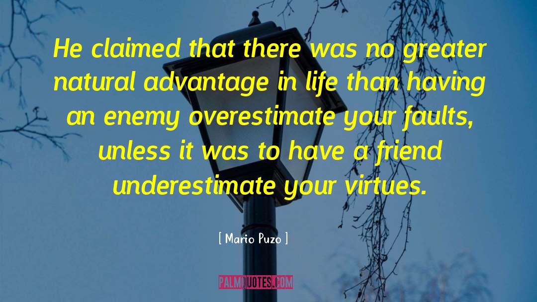 Mario Puzo Quotes: He claimed that there was