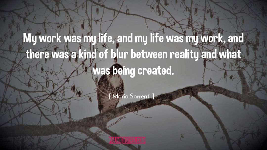 Mario Sorrenti Quotes: My work was my life,