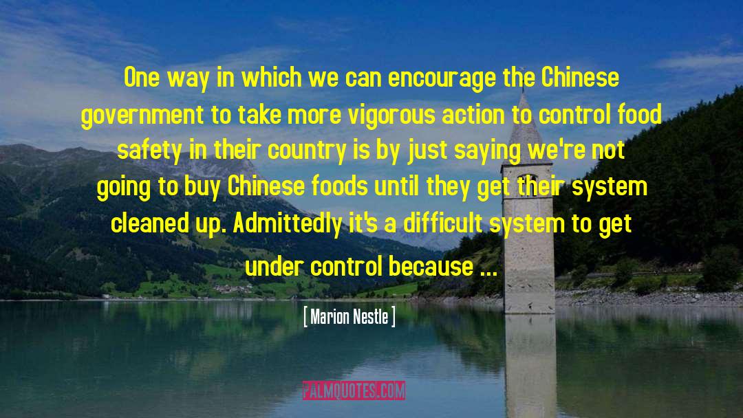 Marion Nestle Quotes: One way in which we