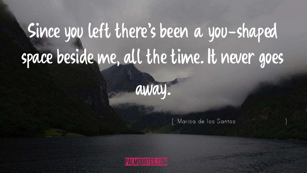 Marisa De Los Santos Quotes: Since you left there's been