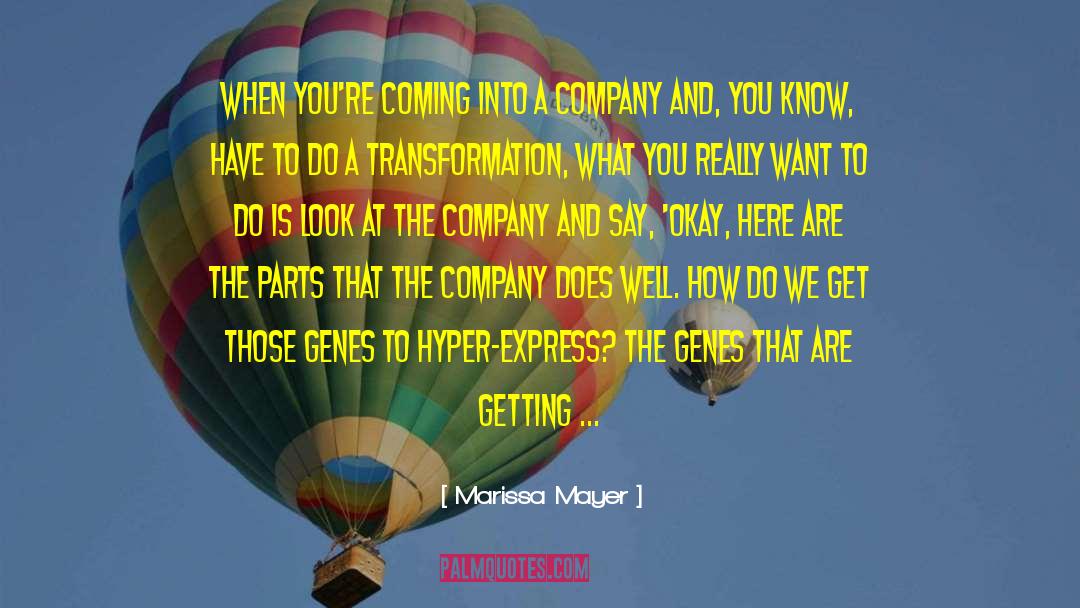 Marissa Mayer Quotes: When you're coming into a