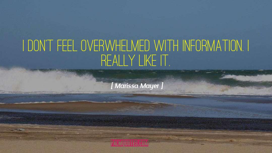 Marissa Mayer Quotes: I don't feel overwhelmed with
