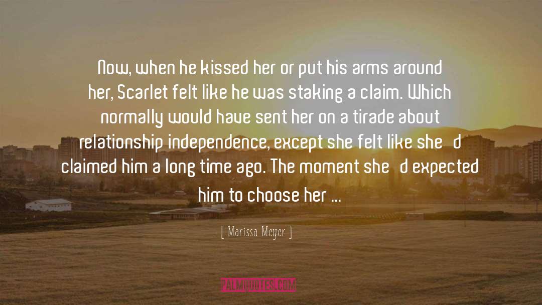 Marissa Meyer Quotes: Now, when he kissed her