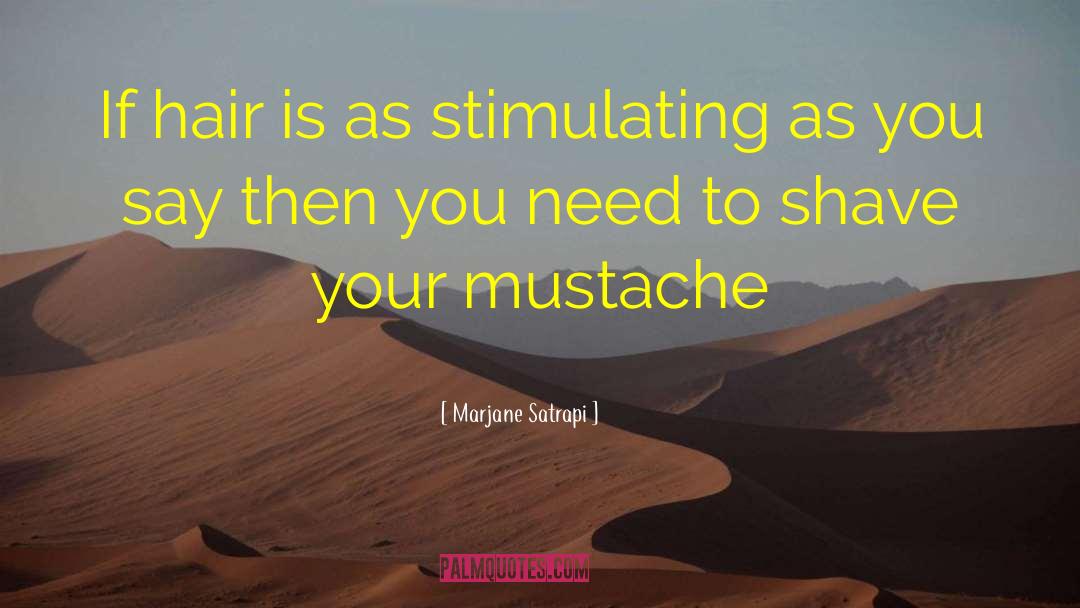 Marjane Satrapi Quotes: If hair is as stimulating