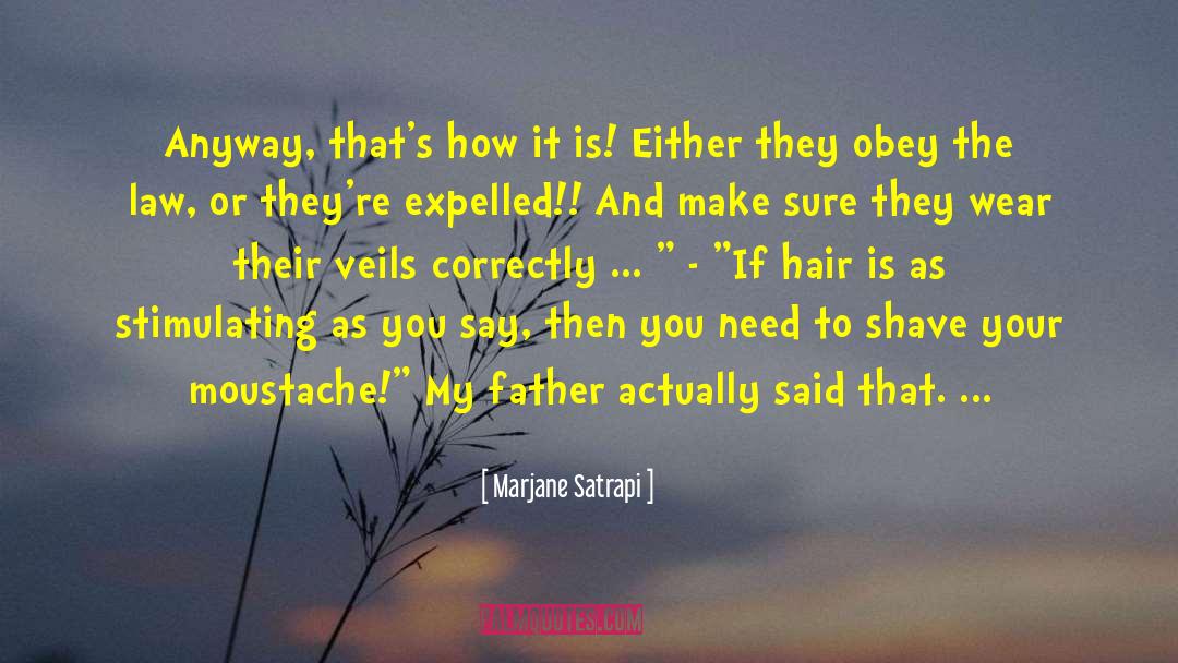 Marjane Satrapi Quotes: Anyway, that's how it is!