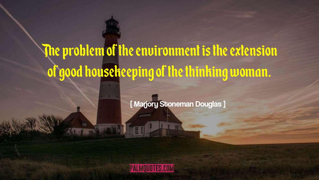 Marjory Stoneman Douglas Quotes: The problem of the environment