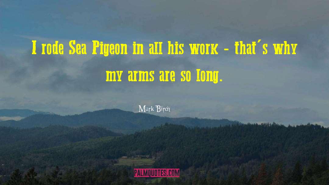 Mark Birch Quotes: I rode Sea Pigeon in