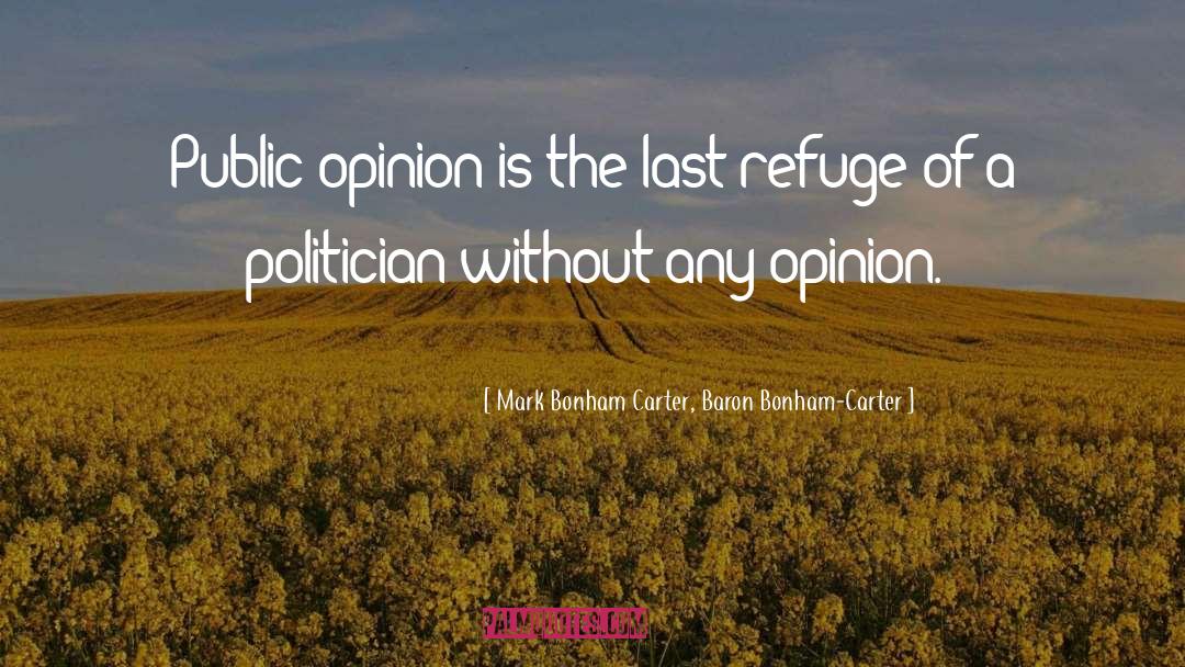 Mark Bonham Carter, Baron Bonham-Carter Quotes: Public opinion is the last