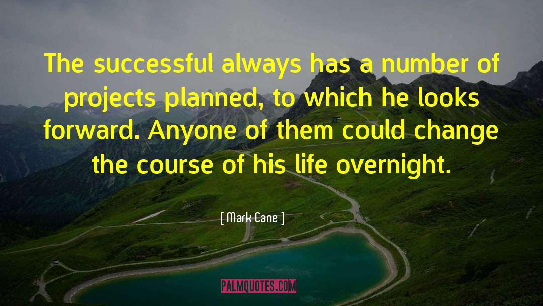Mark Cane Quotes: The successful always has a