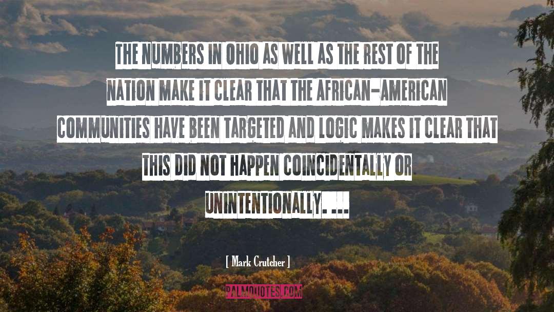 Mark Crutcher Quotes: The numbers in Ohio as