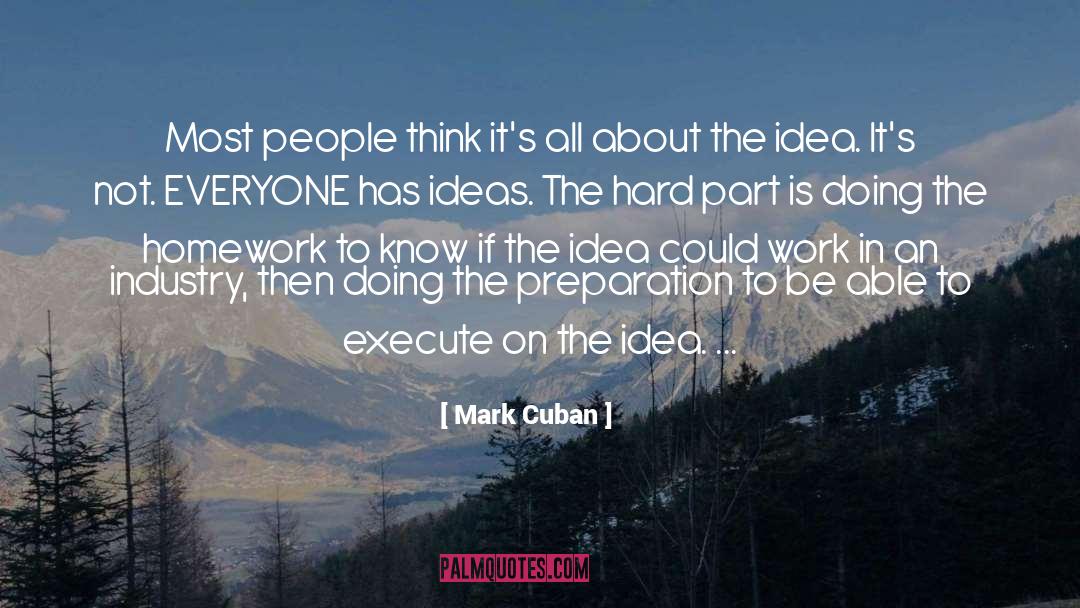 Mark Cuban Quotes: Most people think it's all