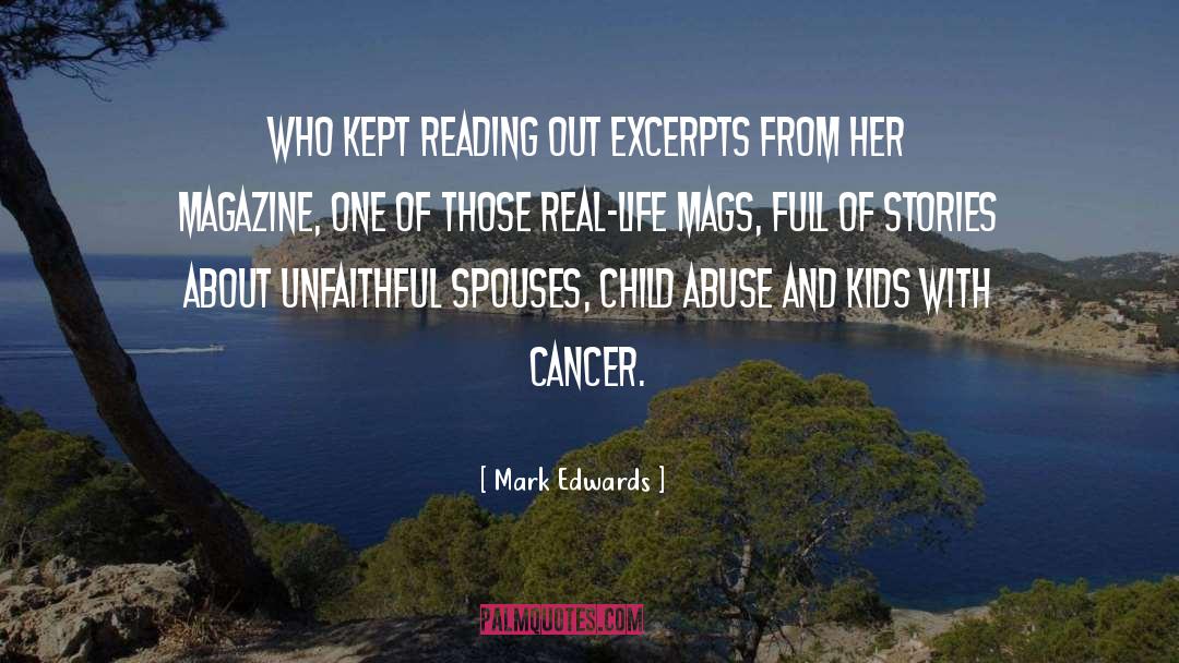 Mark Edwards Quotes: who kept reading out excerpts