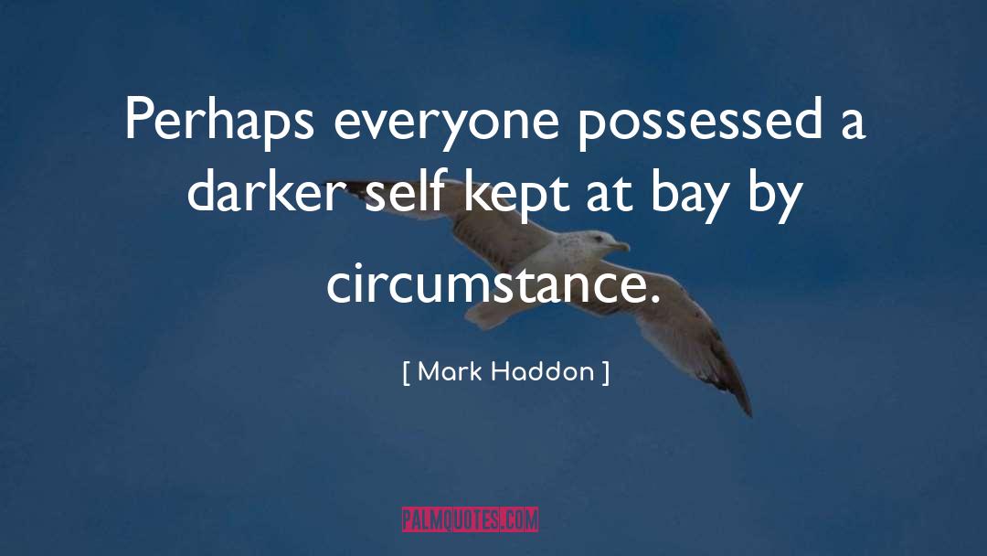 Mark Haddon Quotes: Perhaps everyone possessed a darker
