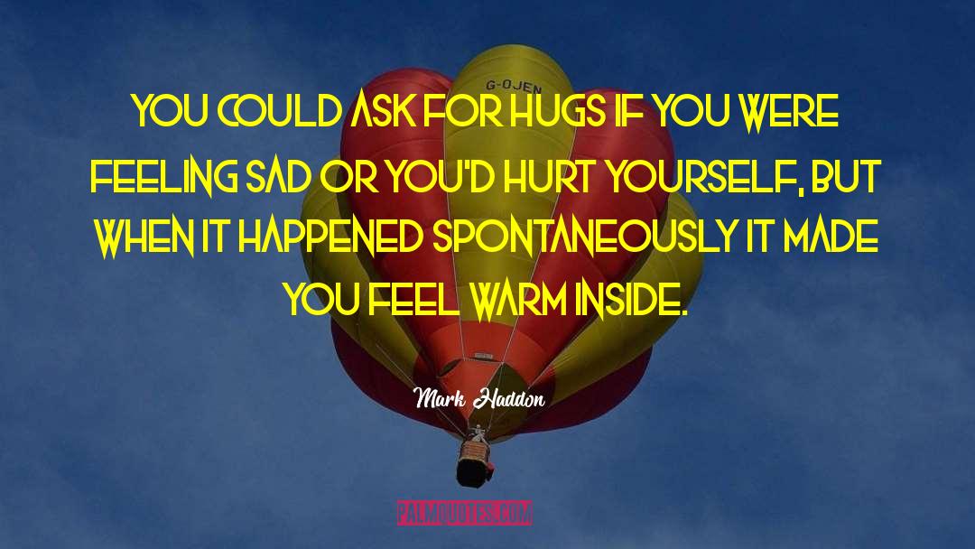 Mark Haddon Quotes: You could ask for hugs