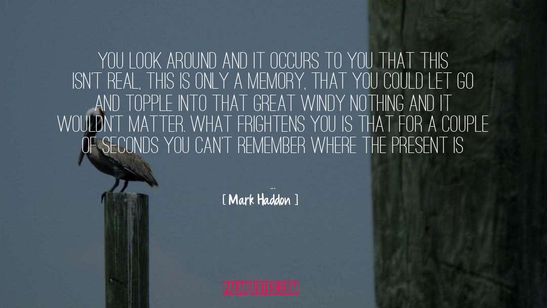 Mark Haddon Quotes: You look around and it