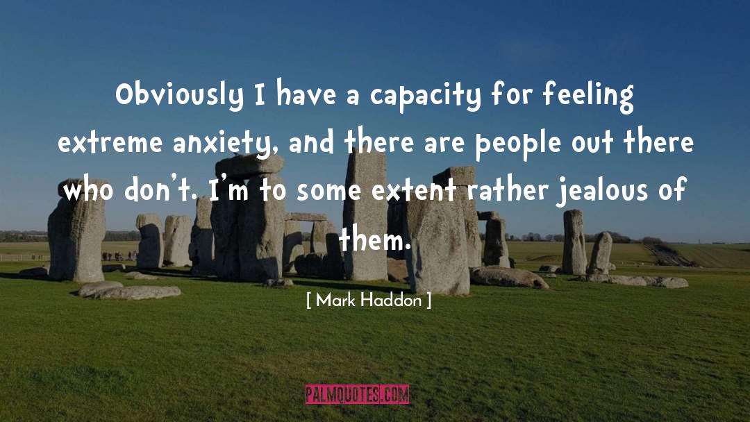 Mark Haddon Quotes: Obviously I have a capacity