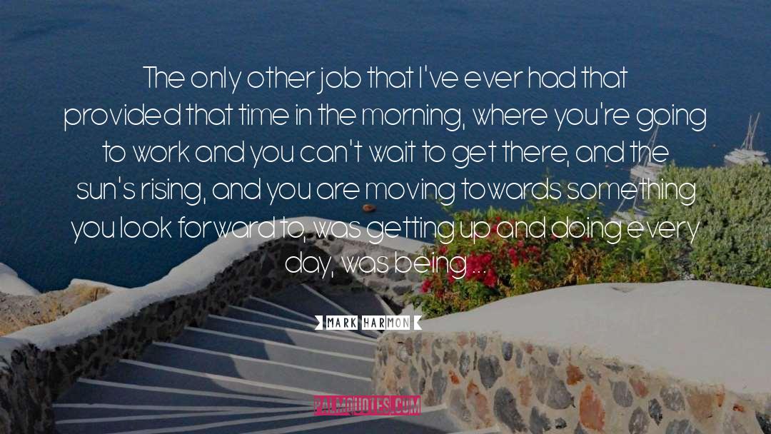 Mark Harmon Quotes: The only other job that