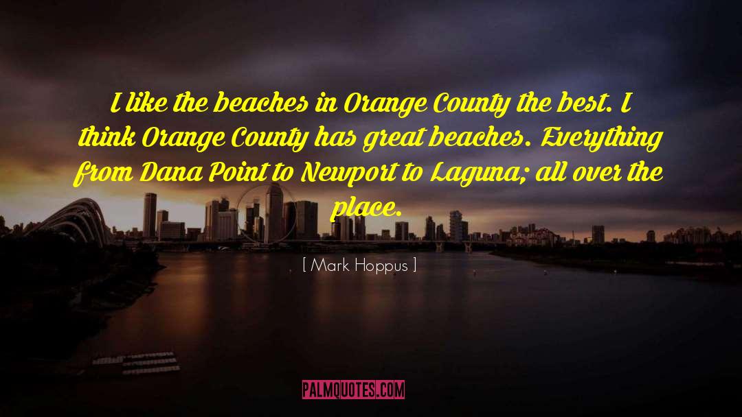 Mark Hoppus Quotes: I like the beaches in