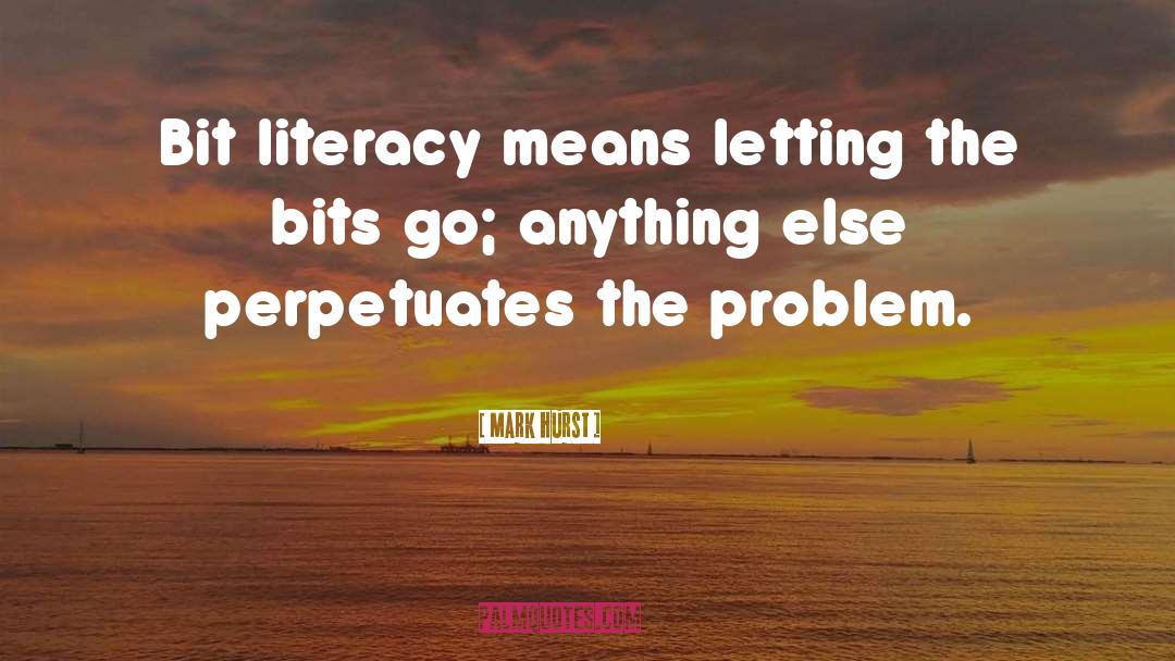 Mark Hurst Quotes: Bit literacy means letting the