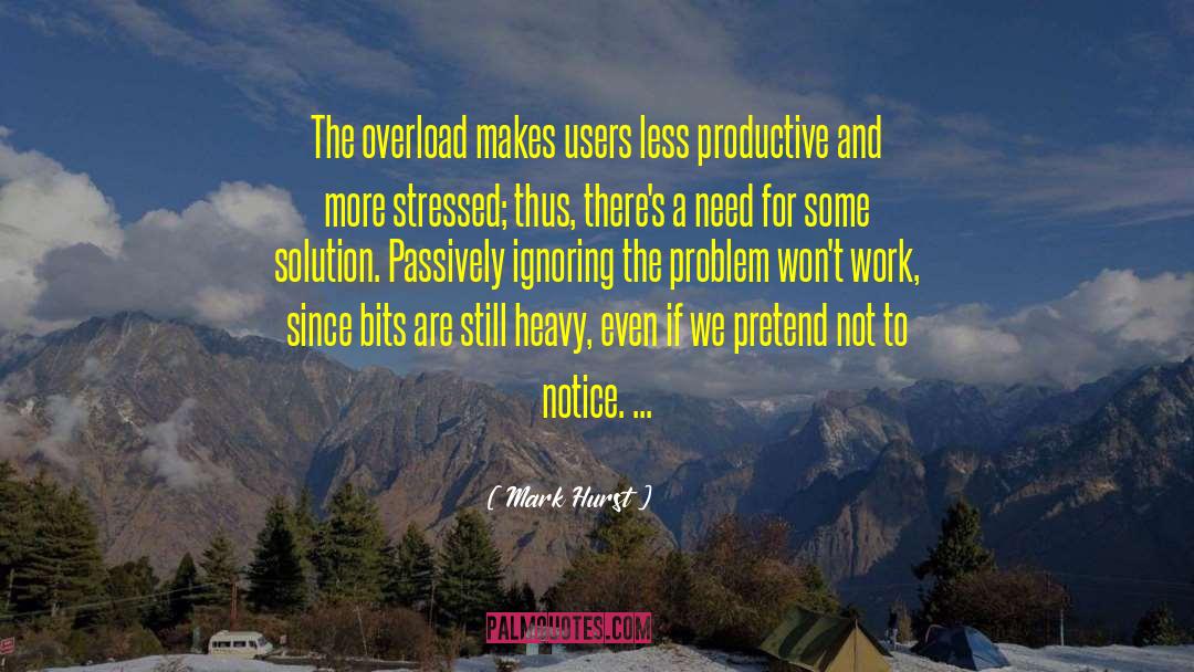 Mark Hurst Quotes: The overload makes users less