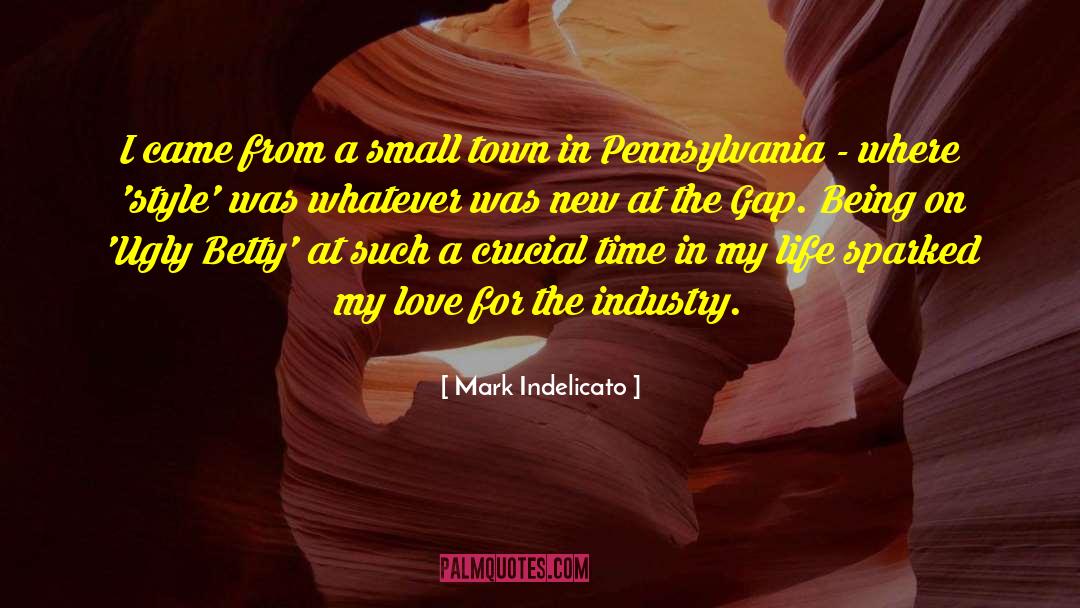 Mark Indelicato Quotes: I came from a small