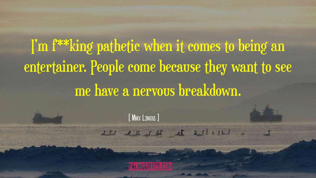 Mark Linkous Quotes: I'm f**king pathetic when it