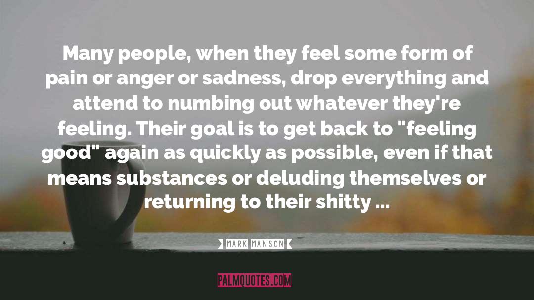 Mark Manson Quotes: Many people, when they feel