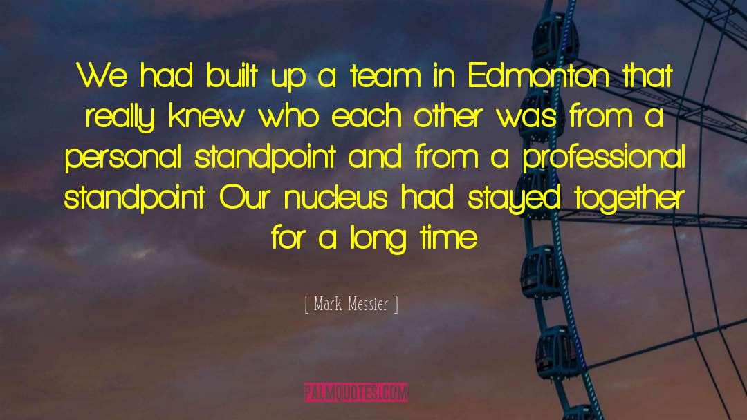 Mark Messier Quotes: We had built up a