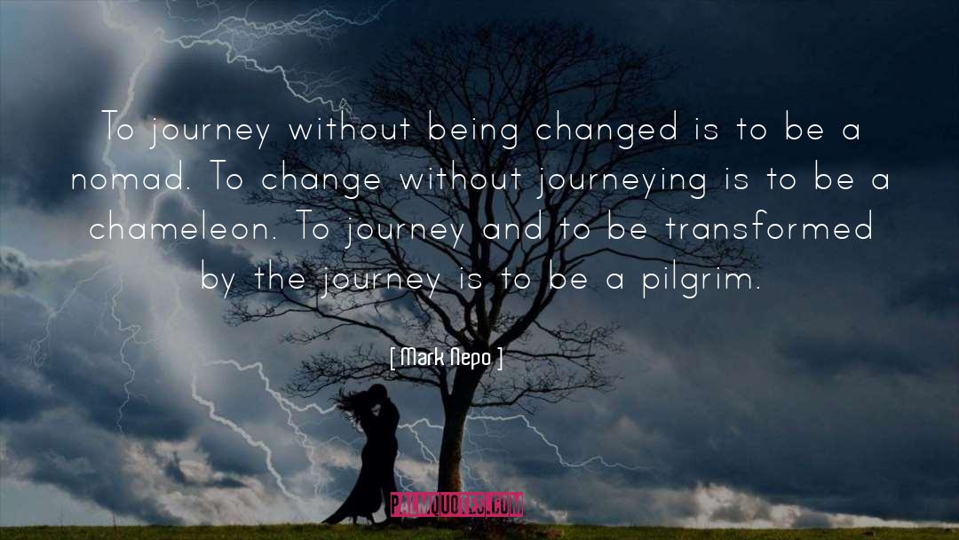 Mark Nepo Quotes: To journey without being changed