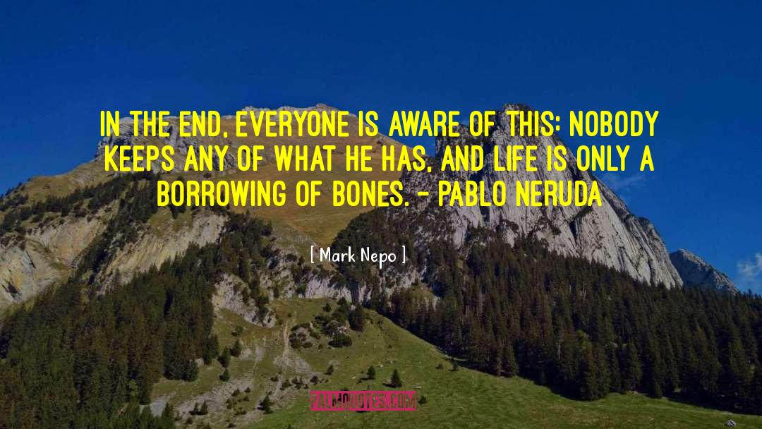 Mark Nepo Quotes: In the end, everyone is