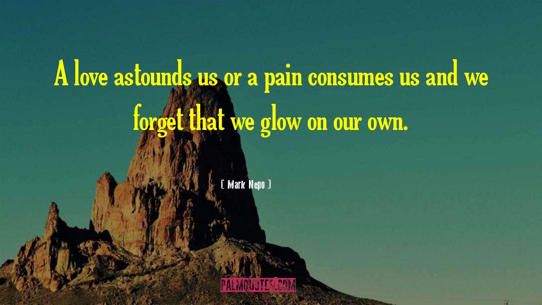 Mark Nepo Quotes: A love astounds us or