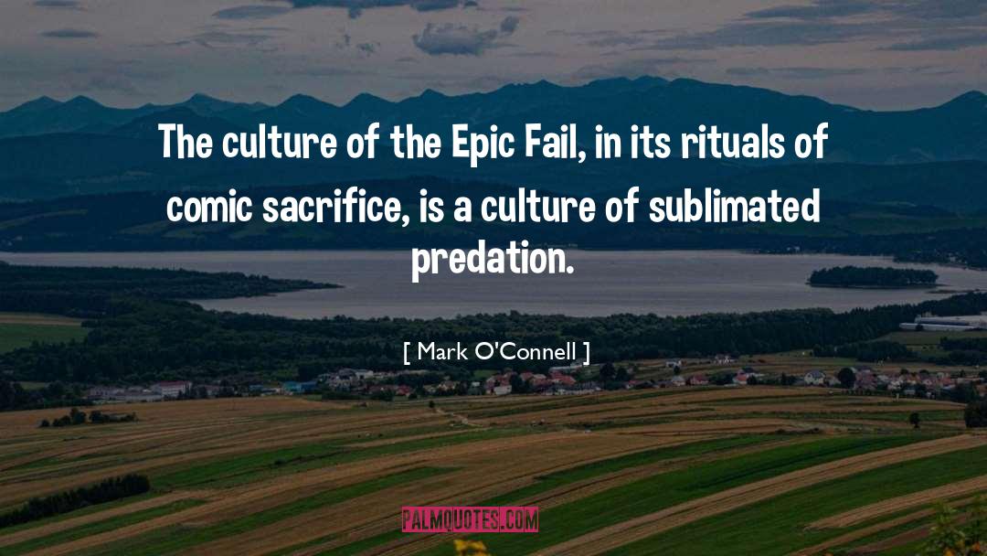 Mark O'Connell Quotes: The culture of the Epic
